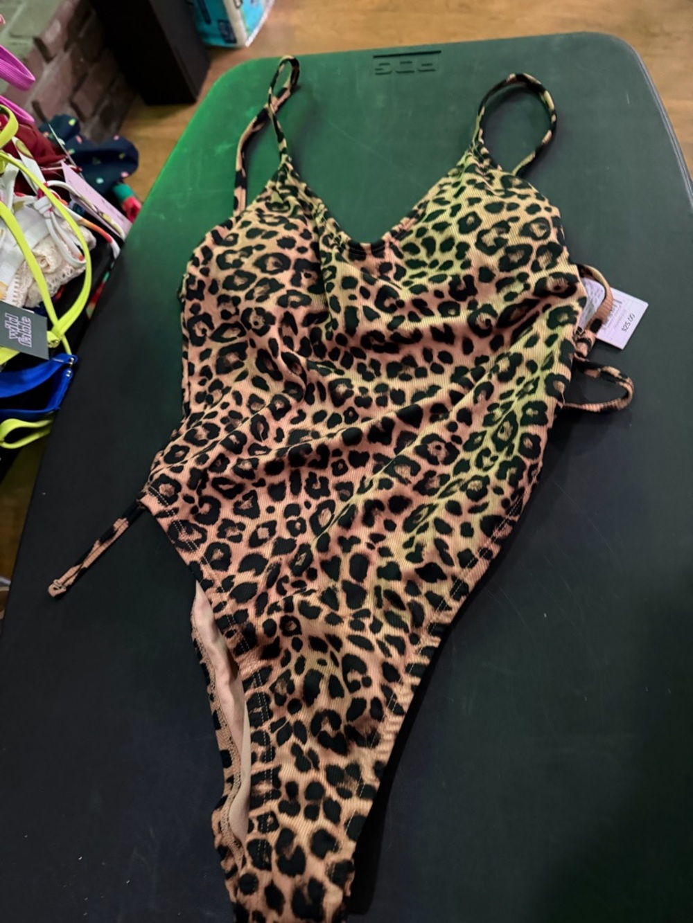 Target Leopard Print One-Piece Swimsuit - Brown and Black